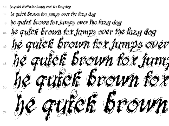 Fonts-Lab Symphony font waterfall